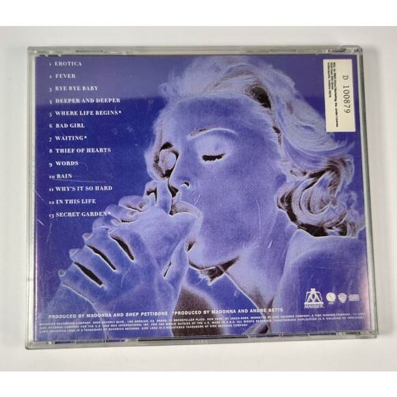 Erotica Madonna CD Fever, Where Life Begins, Bad Girl & More - Picture 2 of 4